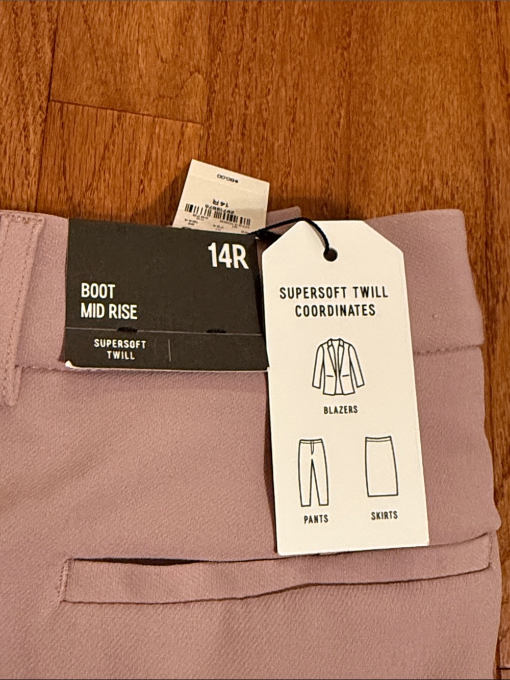 Express Super Soft Twill Boot Mid Rise Pants - Picture 3 of 3